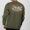 Unisex Shop Badge Crewneck - Army