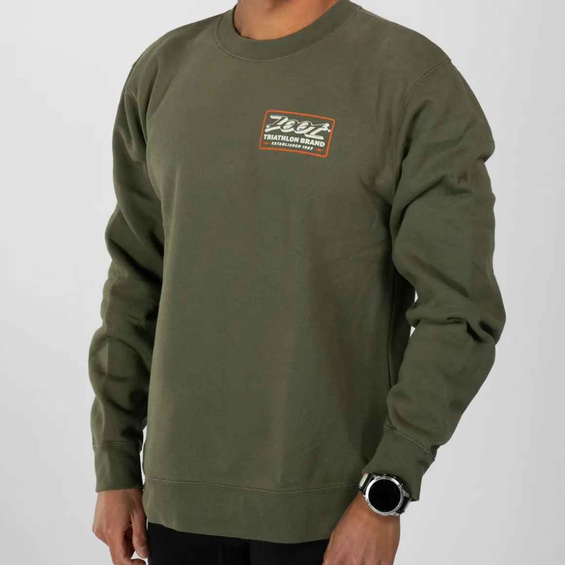 Unisex Shop Badge Crewneck - Army