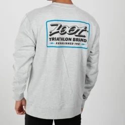 Unisex Shop Badge Crewneck - Grey Heather