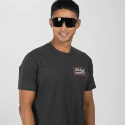 Unisex Shop Badge Tee - Graphite Black