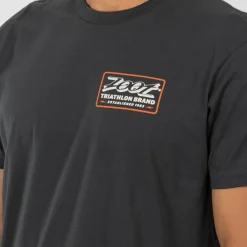 Unisex Shop Badge Tee - Graphite Black
