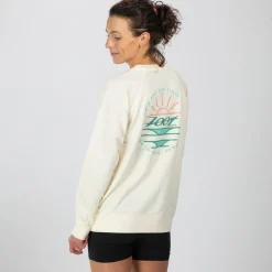 Unisex Sunset Terry Crewneck - Bone