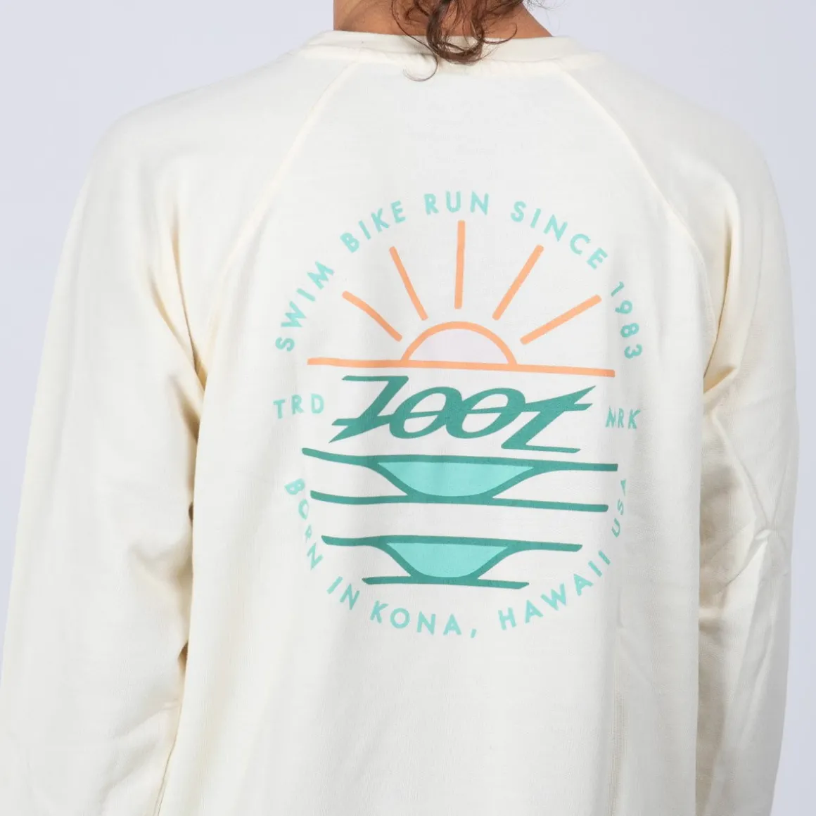 Unisex Sunset Terry Crewneck - Bone