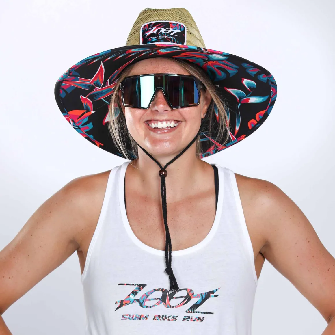 Unisex Sunstop Lifeguards Hat - Straw