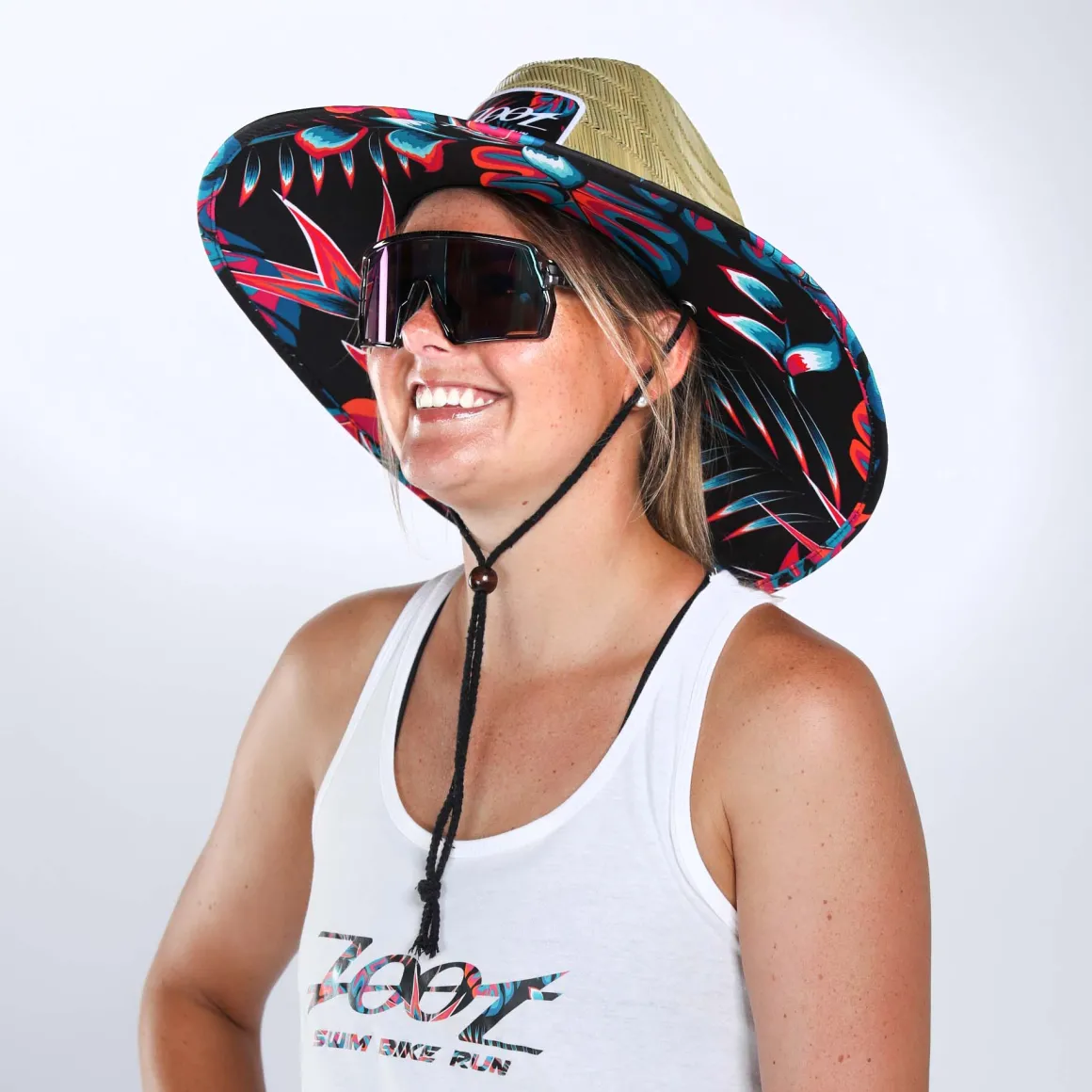 Unisex Sunstop Lifeguards Hat - Straw