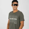 Unisex Swim Bike Run Tee - Army