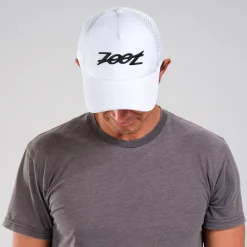 Unisex Tech Curved Bill Hat - White