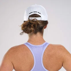 Unisex Tech Curved Bill Hat - White