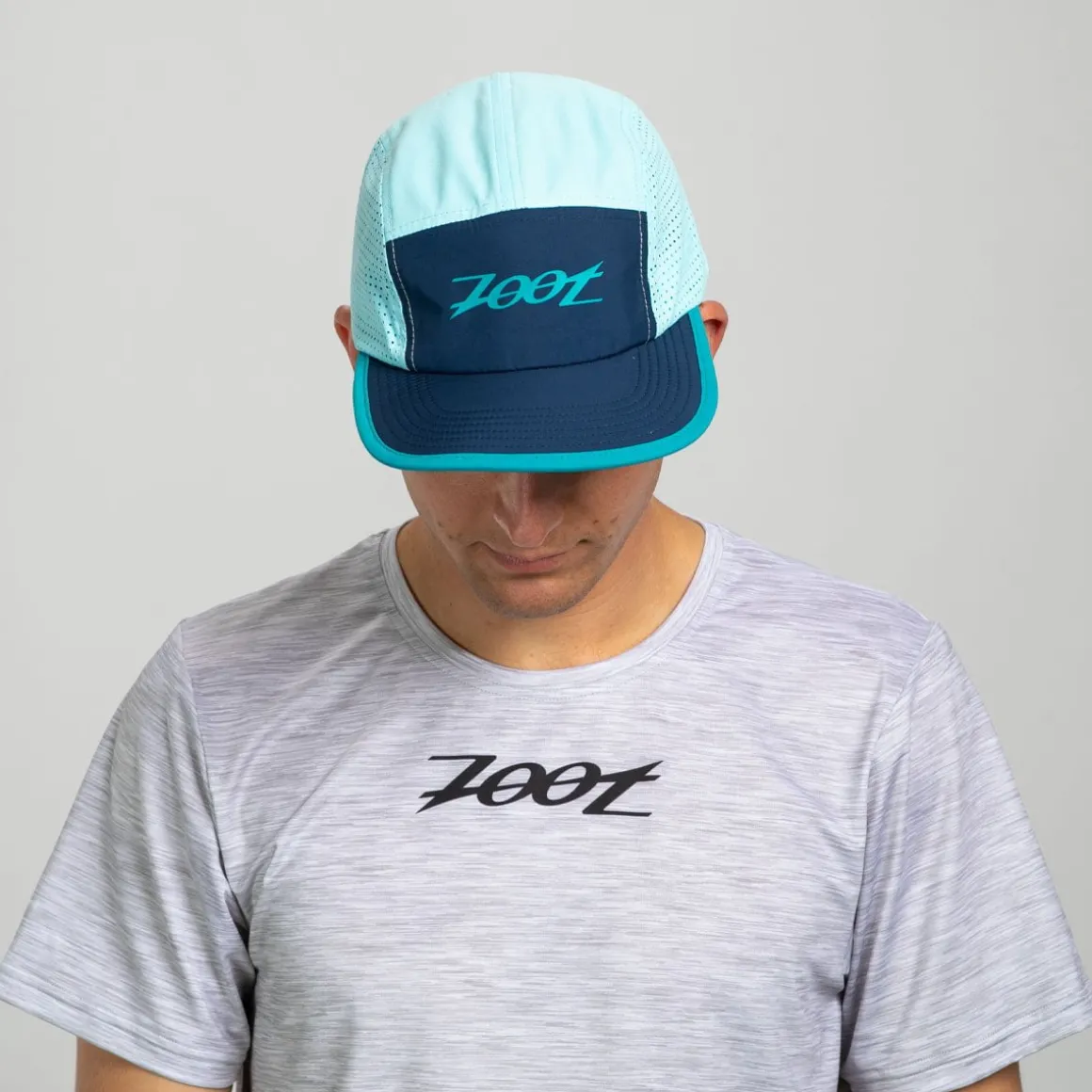 Unisex Tech 5-Panel Hat - Blue Burst