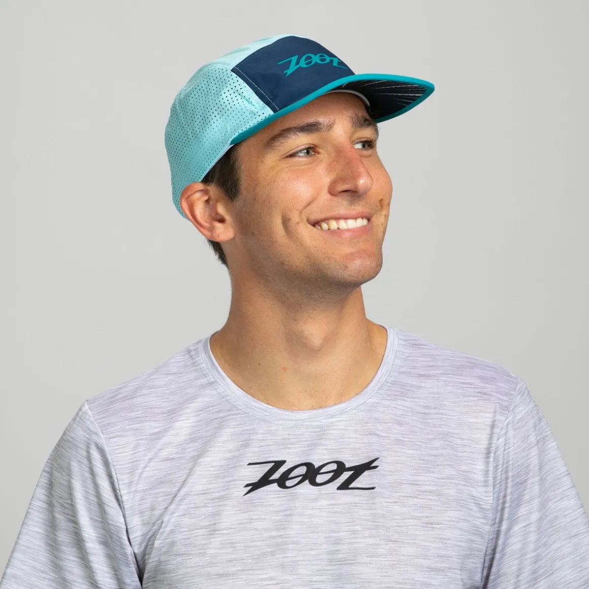 Unisex Tech 5-Panel Hat - Blue Burst