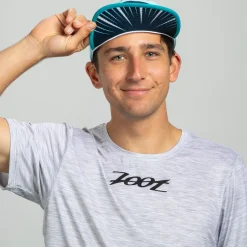 Unisex Tech 5-Panel Hat - Blue Burst