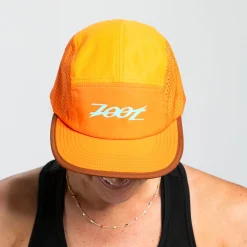 Unisex Tech 5-Panel Hat - Orange Aloha