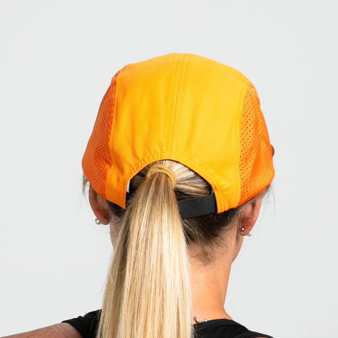 Unisex Tech 5-Panel Hat - Orange Aloha