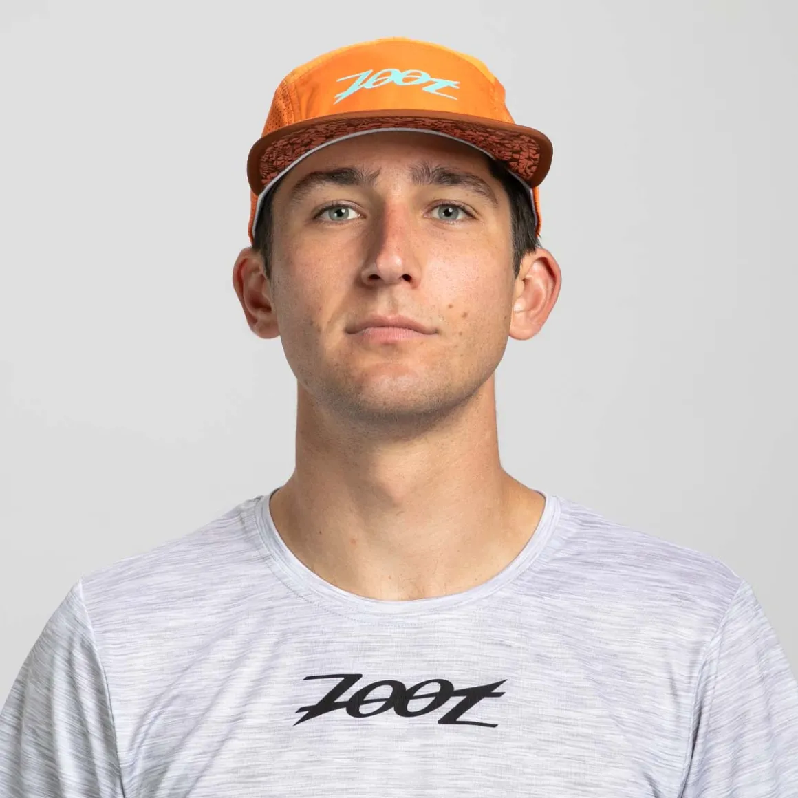 Unisex Tech 5-Panel Hat - Orange Aloha