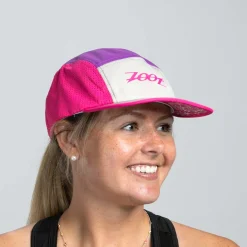 Unisex Tech 5-Panel Hat - Pink Aloha