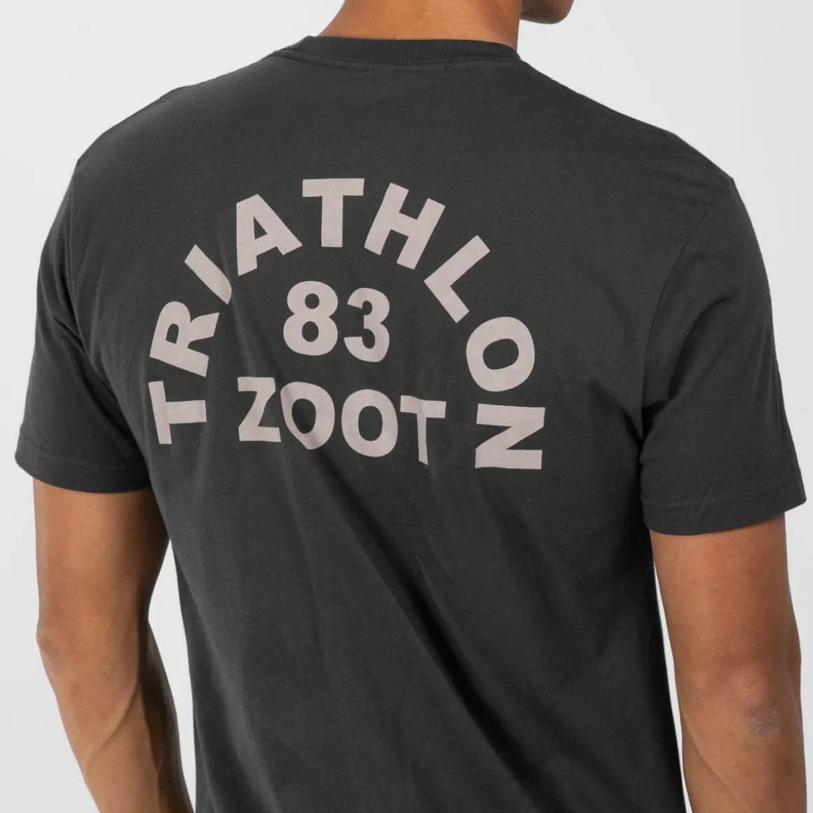 Unisex Triathlon Arch Tee - Graphite Black