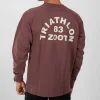 Unisex Triathlon Arch Terry Crewneck - Port