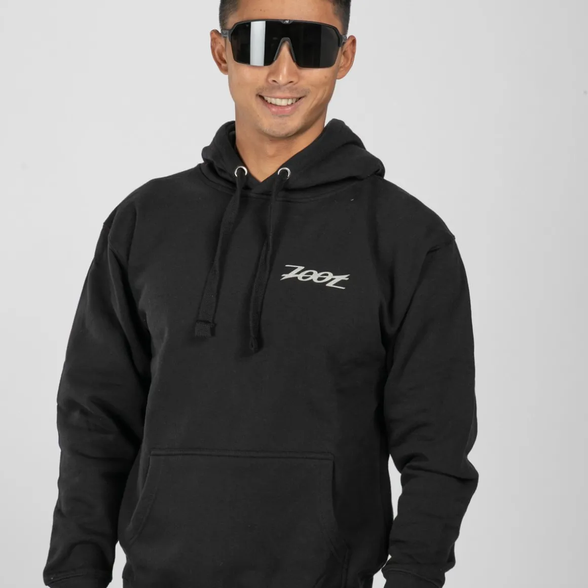 Unisex Triathlon Stamp Hoodie - Black