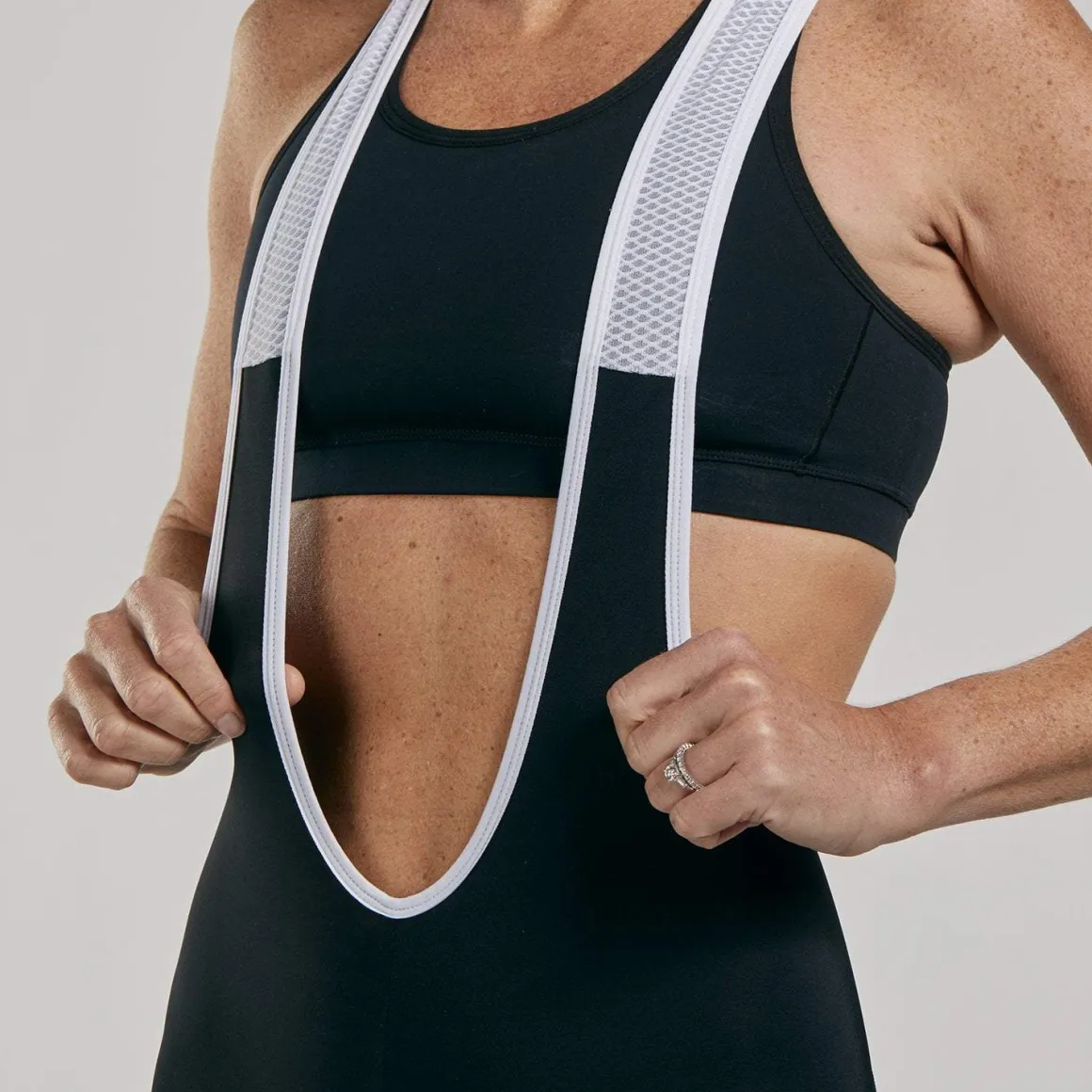 Womens Core+ Cycle Bib - Black