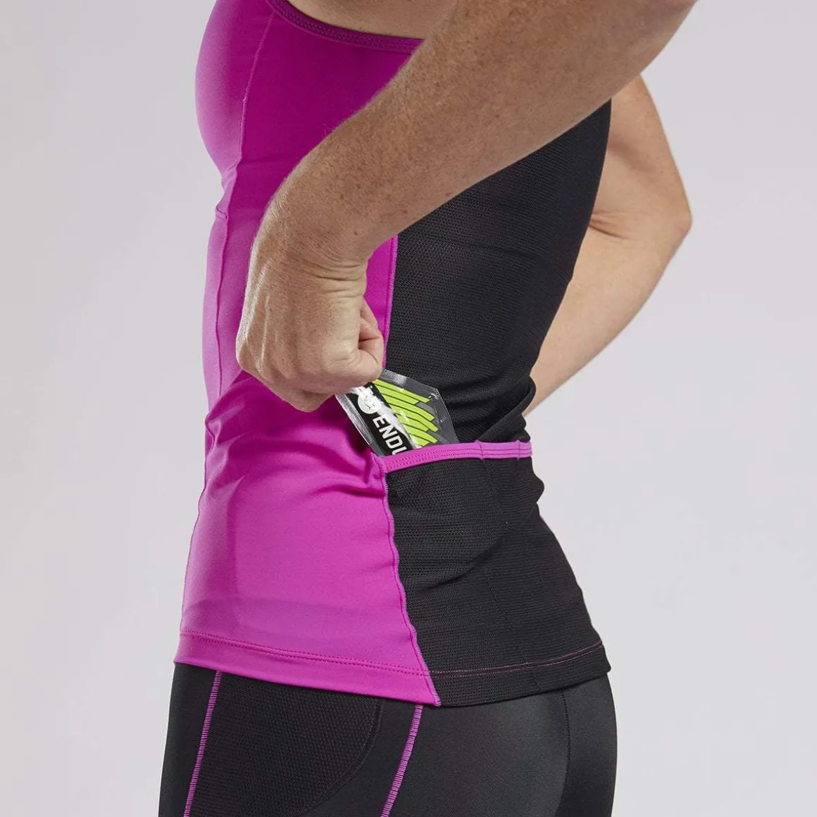 Womens Core+ Tri Racerback - Razz