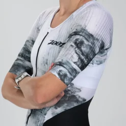 Women's Elite 2.0 Tri Aero FZ Racesuit - White Hot