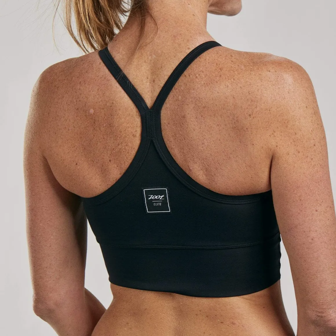 Women's Elite Run Crop - Black