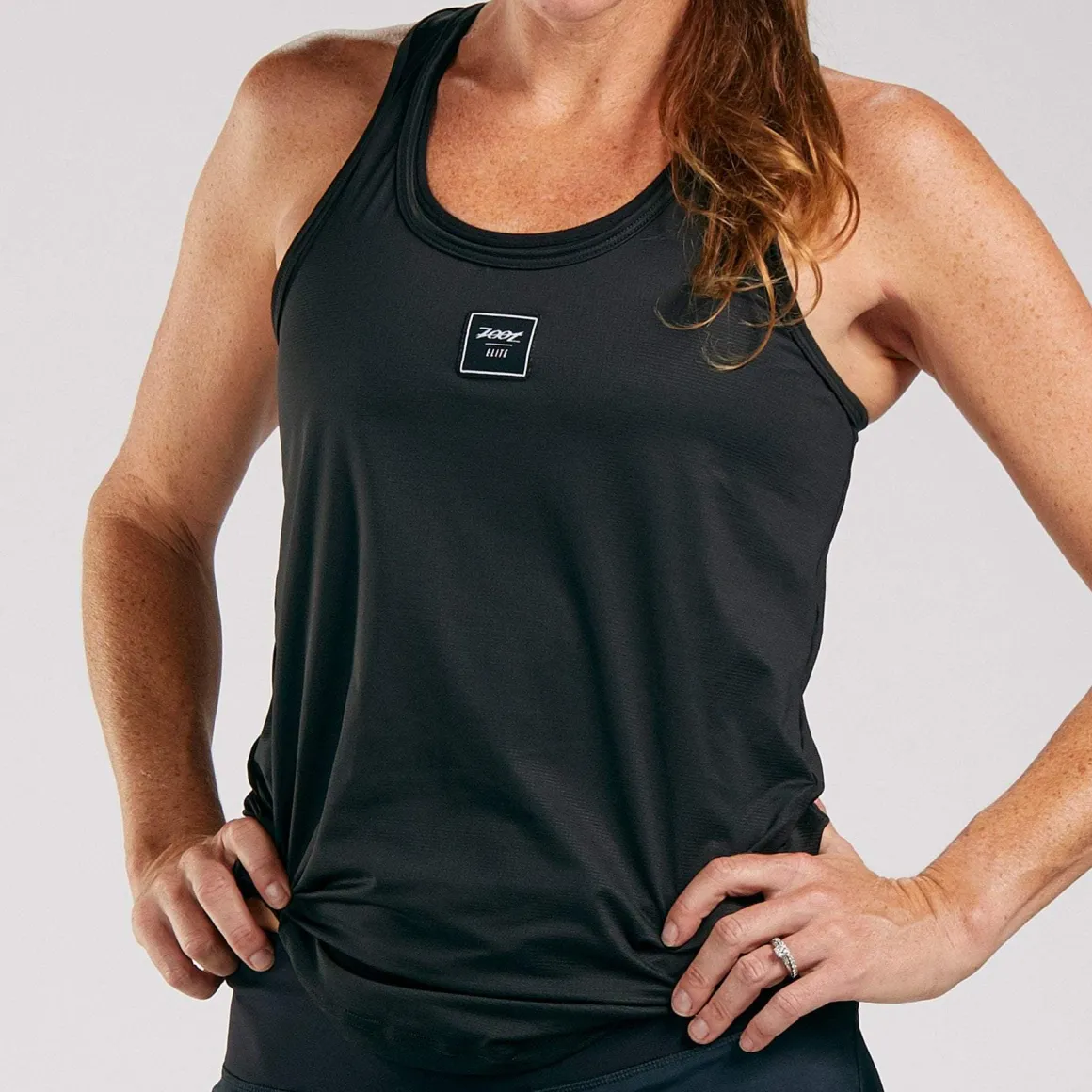Women's Elite Run Singlet - Black