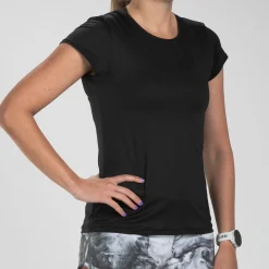 Women's Elite Run Tee - Black
