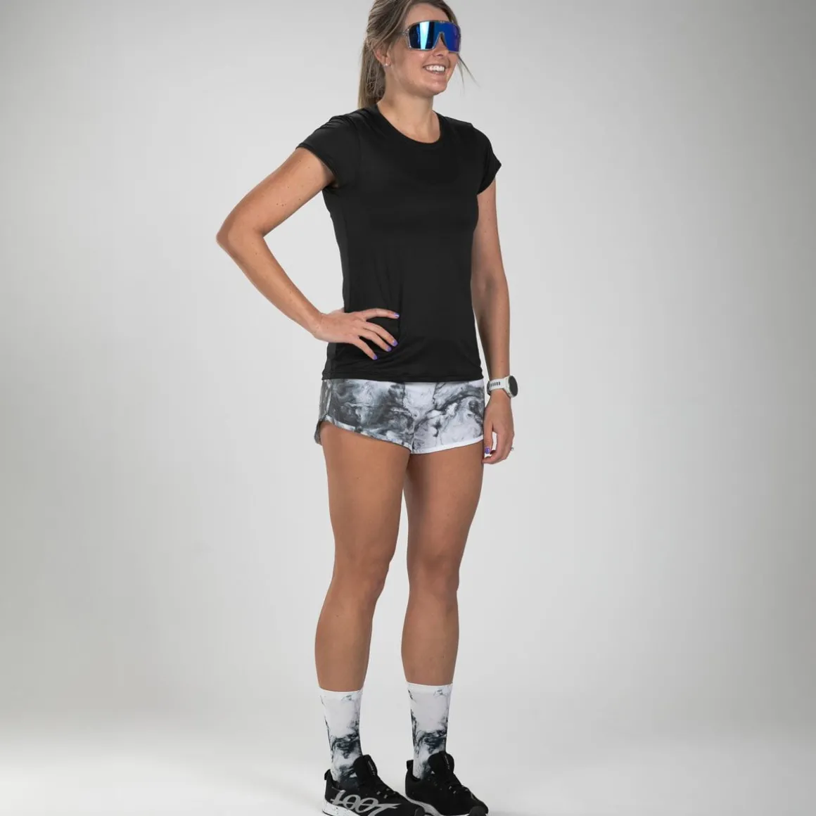 Women's Elite Run Tee - Black