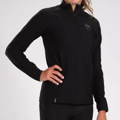 Women's Elite Run Thermo 1/2 Zip - Black