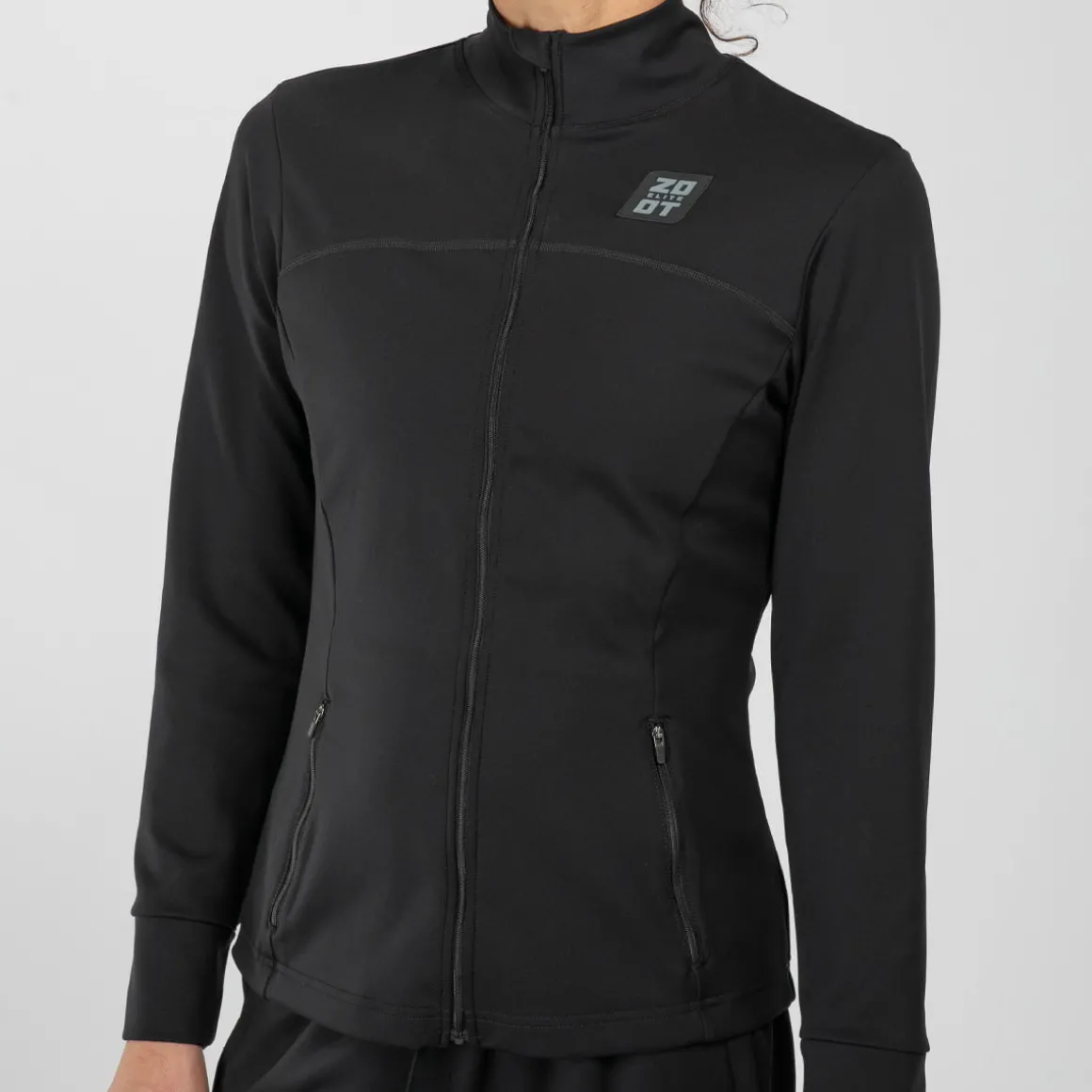 Women's Elite Run Track Jacket - Jet Black