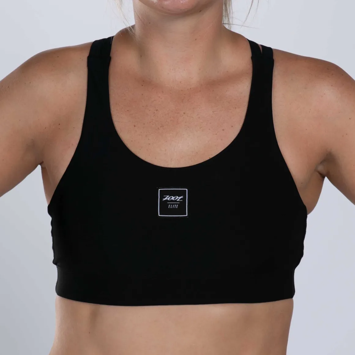 Women's Elite Swim Bikini Top - Black