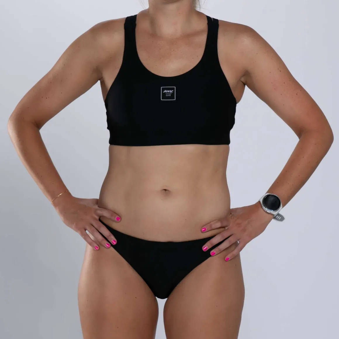 Women's Elite Swim Bikini Top - Black
