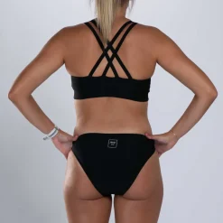 Women's Elite Swim Bikini Top - Black