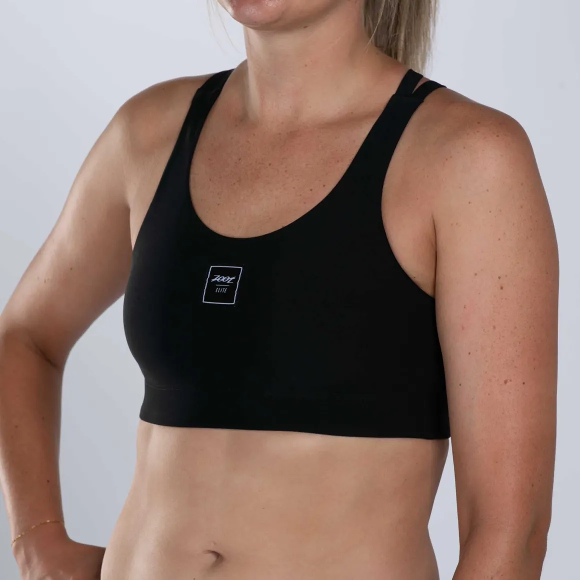 Women's Elite Swim Bikini Top - Black