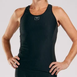 Women's Elite Tri Racerback - Black