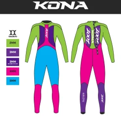 Women's Kona 2.0 Wetsuit - Pink Flora