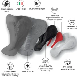 Women's Ltd Cycle Exos Bib Black - Ironman