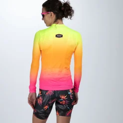 Women's Ltd Cycle Sun Stop Ls Jersey - Tropical Magic