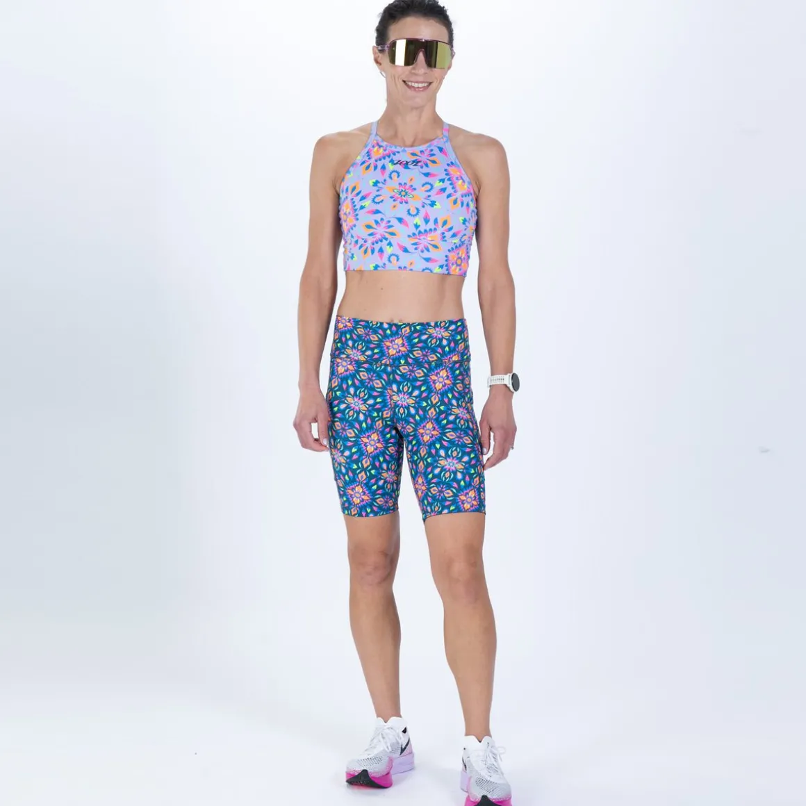 Women's Ltd Run 8" Pulse High-Rise Short - Kaleidoscope