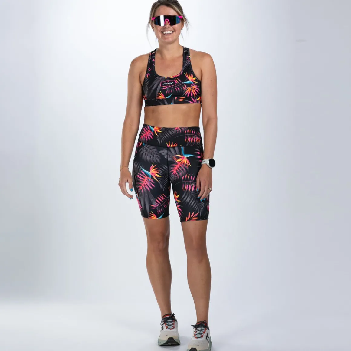 Women's Ltd Run 8" Pulse High-Rise Short - Tropical Magic