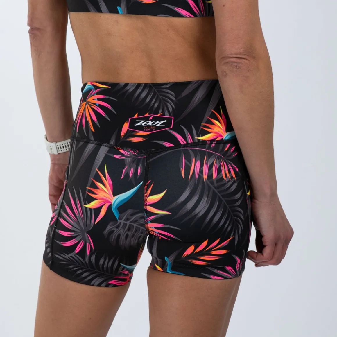 Women's Ltd Run 4" Pulse High-Rise Short - Tropical Magic