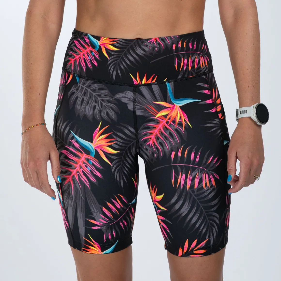 Women's Ltd Run 8" Pulse High-Rise Short - Tropical Magic