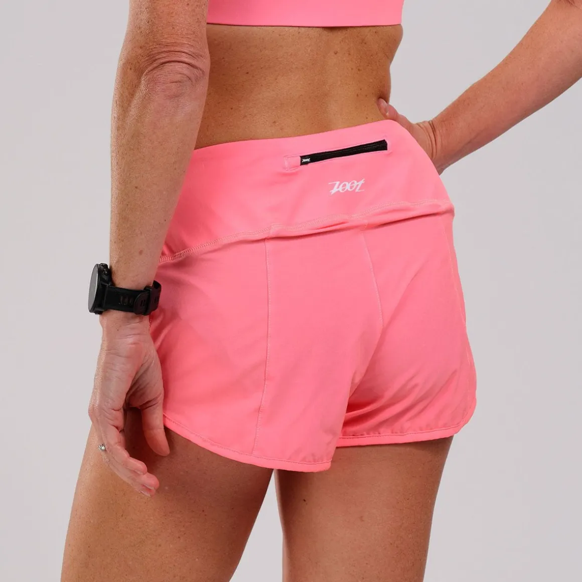 Women's LTD Run 3" Short - Neon Coral