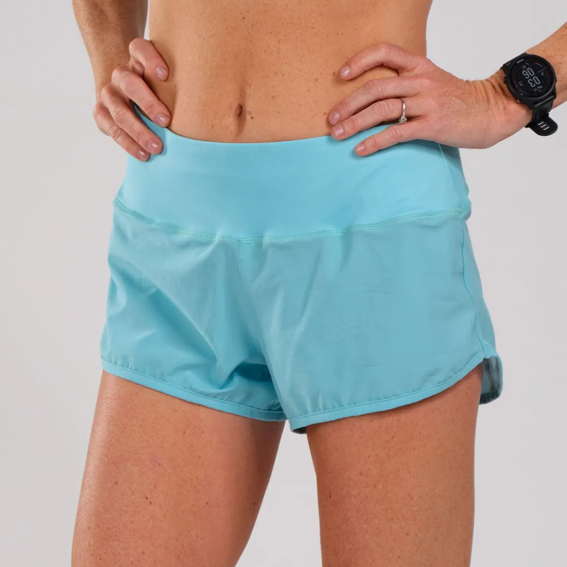 Women's LTD Run 3" Short - Turquoise