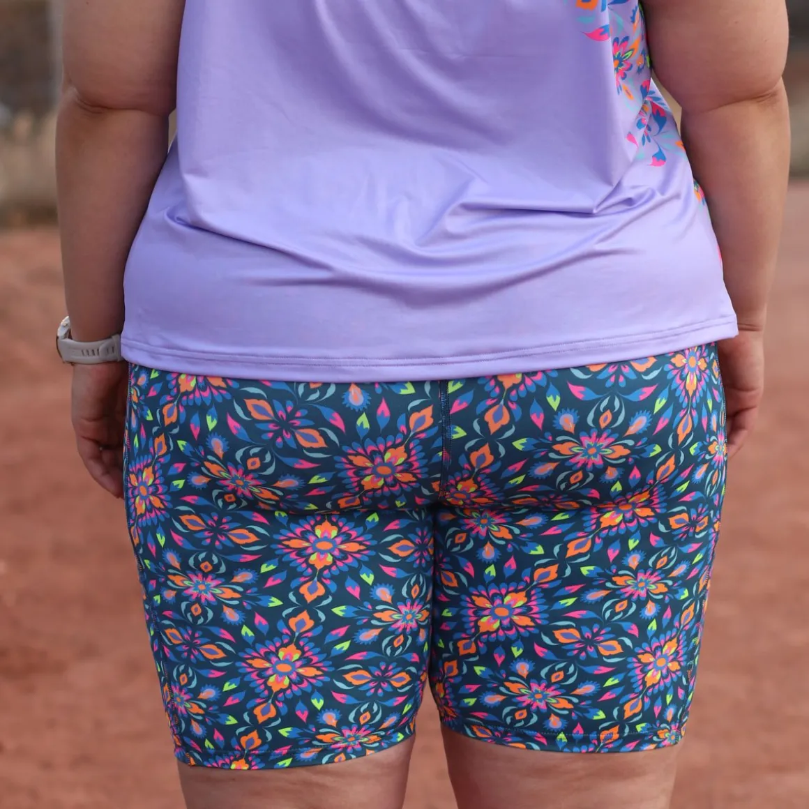 Women's Ltd Run Athena 8" Pulse Short - Kaleidoscope