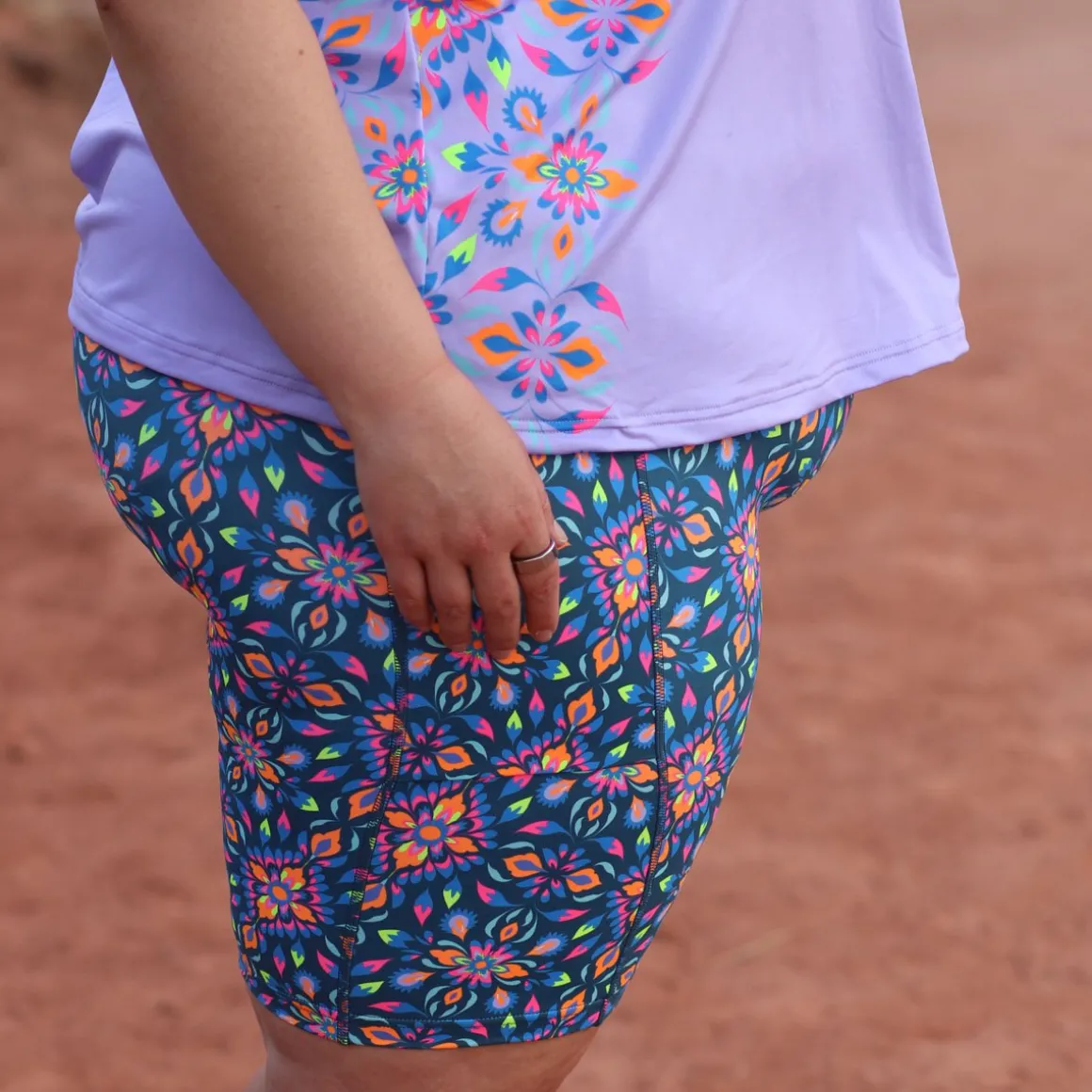 Women's Ltd Run Athena 8" Pulse Short - Kaleidoscope