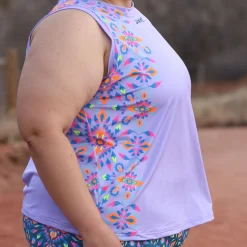 Women's Ltd Run Athena Singlet - Kaleidoscope