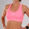 Women's LTD Run Bra - Neon Coral