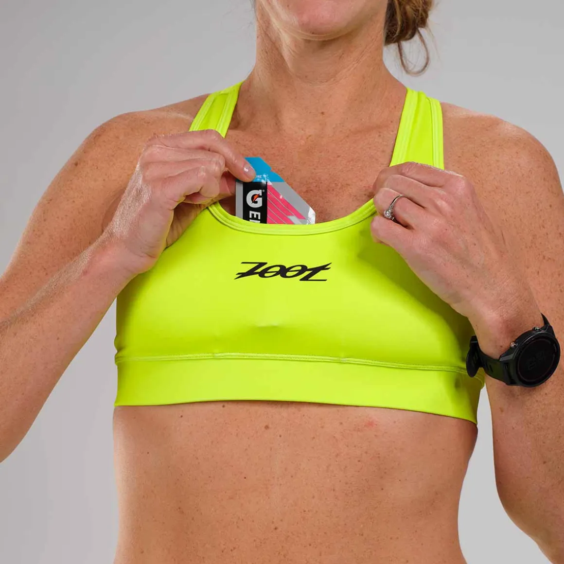 Women's LTD Run Bra - Neon Yellow